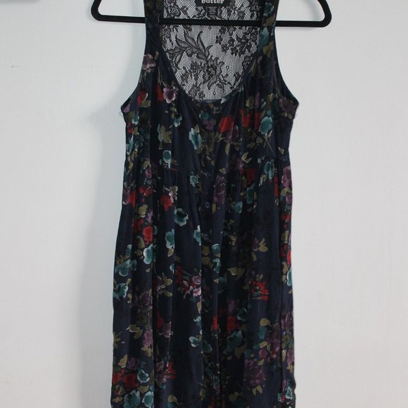 Y2K Butter Goods Floral Lace Babydoll Dress Medium - Picture 8 of 10